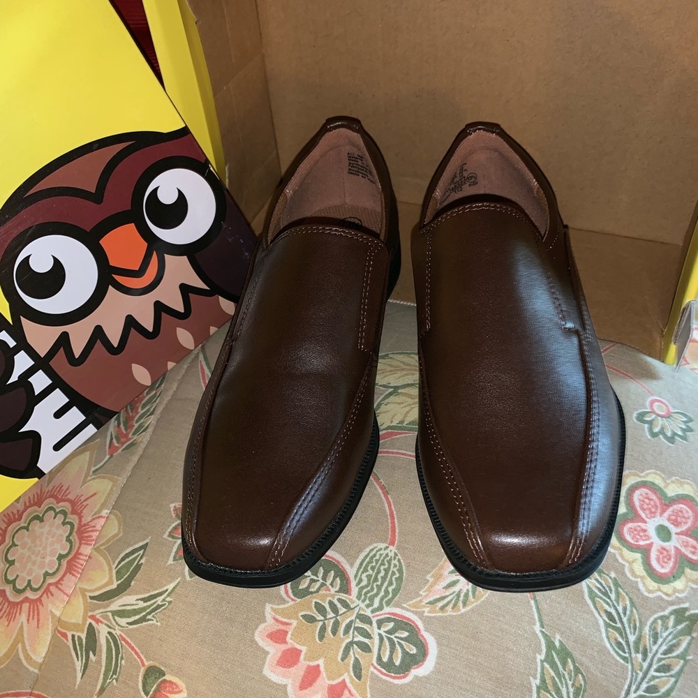 Boys Brown Dress Shoes